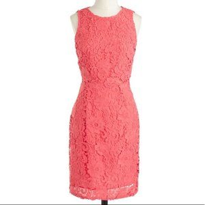 J. Crew Sleeveless Lace Sheath Dress